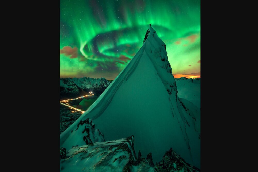 عکس روز ناسا از درخشش سبزرنگ شفق قطبی