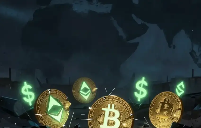 نوسانات ۴روزه رمزارزها در جنگ؛ سطوح قیمتی حیاتی در هم شکست