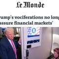 لوموند فرانسه: فریادهای ترامپ دیگر بازارهای مالی را آرام نمی‌کند