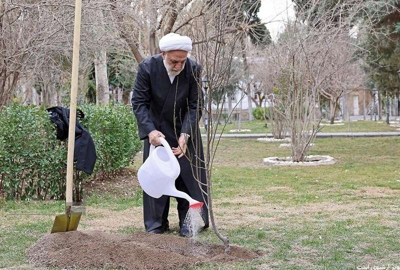 محسنی اژه‌ای، یک اصله نهال غرس کرد