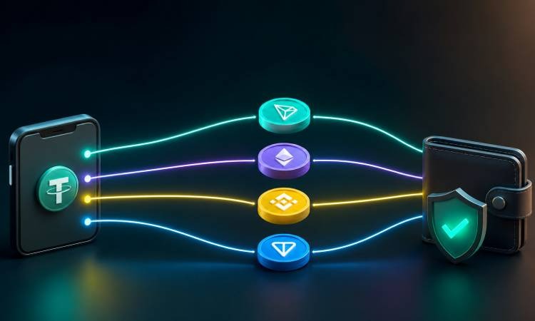 اشتباهات رایج کاربران هنگام خرید تتر و انتقال به کیف پول اشتباه در انتخاب شبکه و افزایش کارمزد شبکه