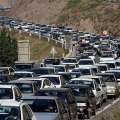 ترافیک در محورهای چالوس و هراز سنگین است